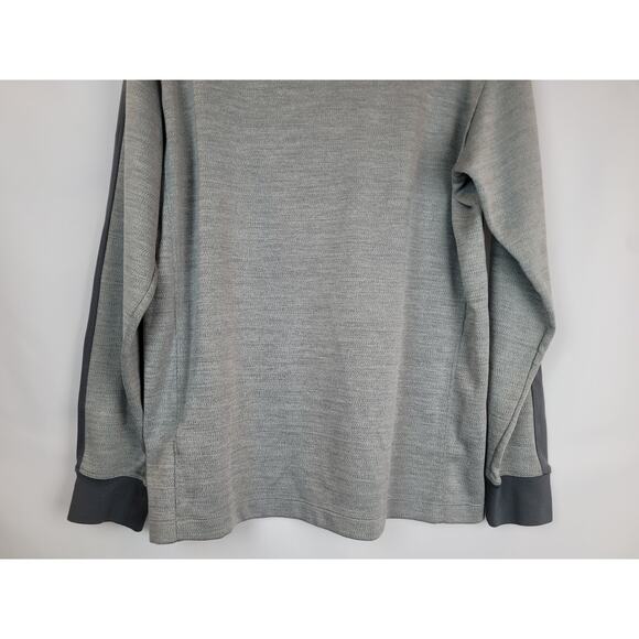 Nike Golf Mens Pullover Mock Neck Dri-Fit 1/4 Zip Sweatshirt Heather Gray Size L - Picture 11 of 13